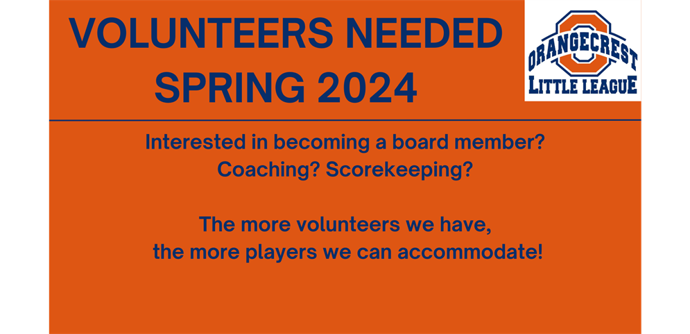 Volunteer opportunities...